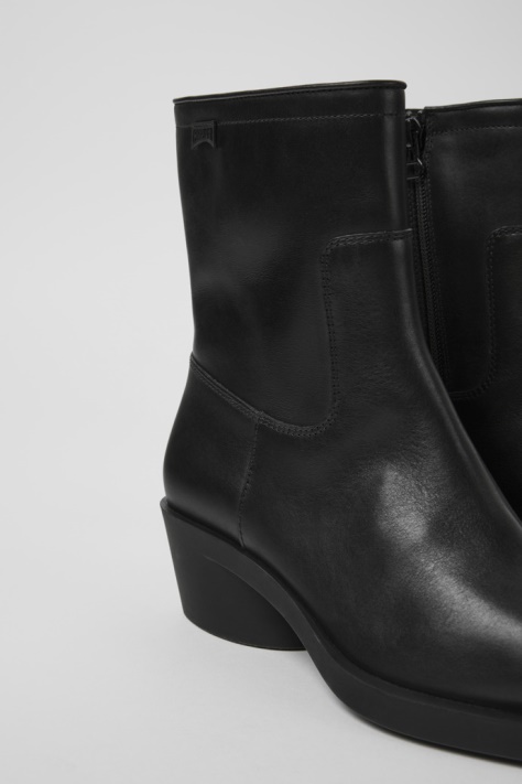 Bonnie Czarne Skórzane Buty Dla Kobiet Camper Nowość