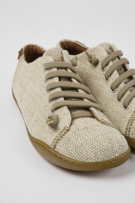 Design Peu Beżowe Buty Tekstylne Dla Kobiet Camper