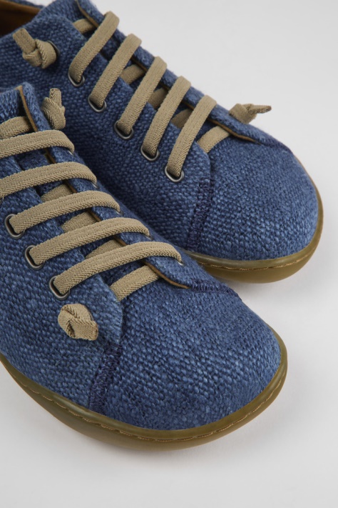 Design Peu Niebieskie Buty Tekstylne Dla Kobiet Camper