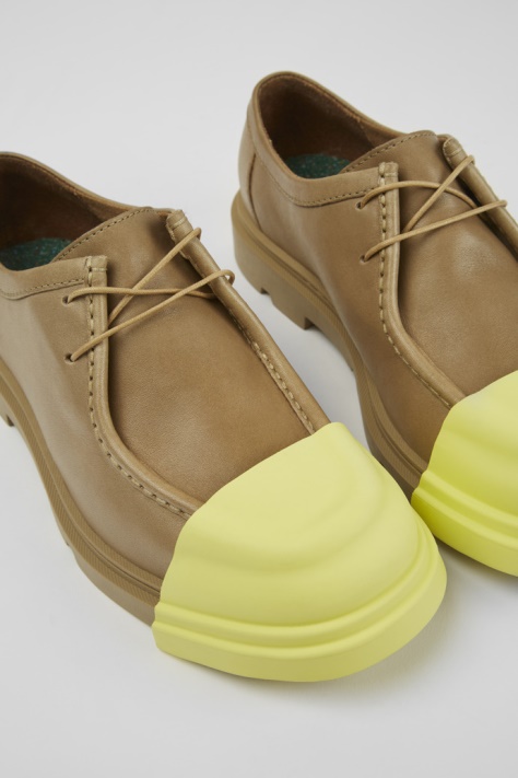 Beżowe Buty Skórzane Dla Kobiet Camper Nowe Przyjazdy