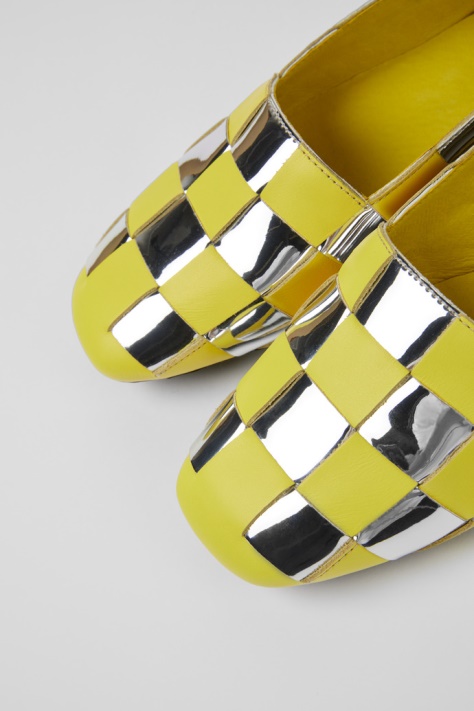 Buty Camper Casi Myra żółto-srebrne Damskie Nowości