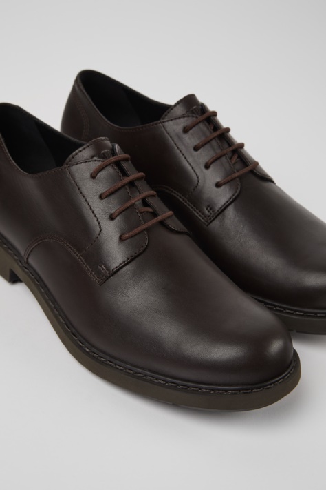 Brązowe Buty Męskie Camper Design Neuman Classic