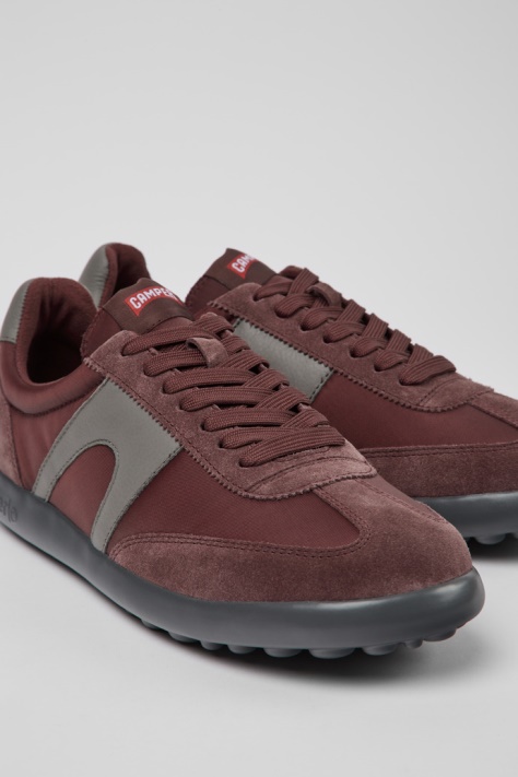 Camper Design Pelotas Xlite Bordowo-szare Trampki Mężczyźni Dla