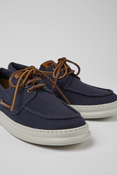 Niebieskie Męskie Buty Z Bawełny Pochodzącej Z Recyklingu Camper Design Runner