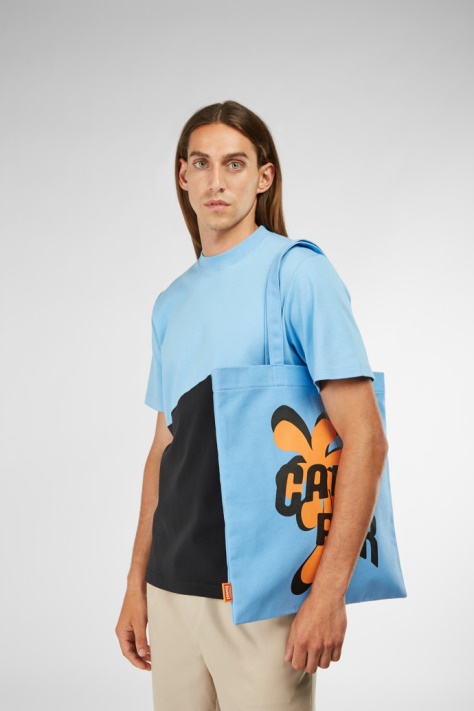 Design Conmigo Niebiesko-pomarańczowo-czarna Torba Na Ramię Camper