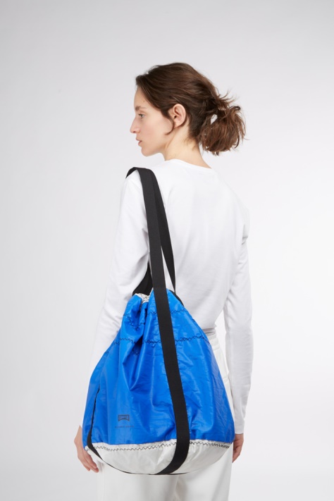 Niebiesko-biała Torba Shopper Camper X North żagle