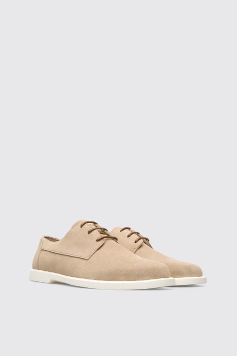 Camper Design Judd Beżowe Sznurowane Buty Dla Mężczyzn