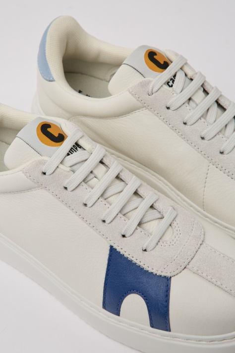 Bialo-zamszowe Sneakersy Damskie Twins Ekskluzywne Kampery