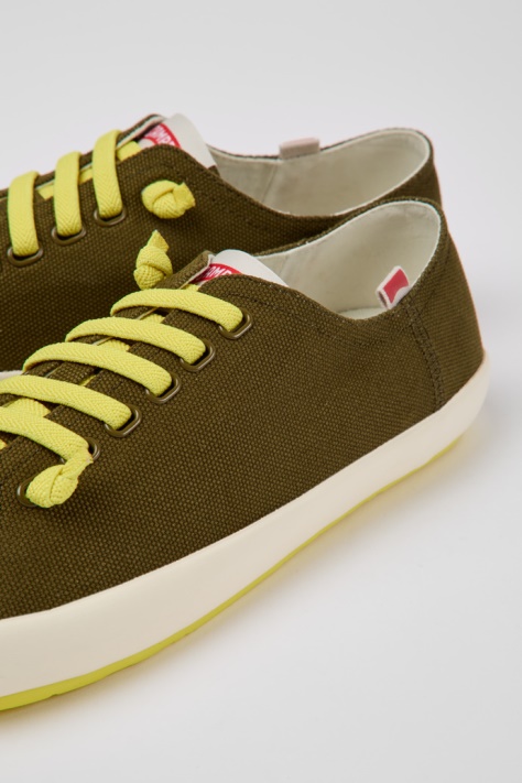 Camper Design Peu Rambla Zielone Trampki Z Bawełny Ekologicznej Dla Mężczyzn
