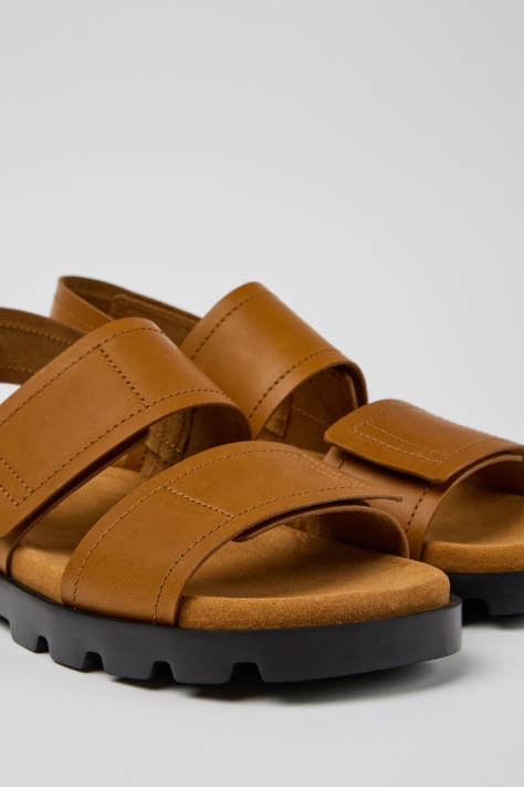 Brutus Sandal Brązowe Skórzane Sandały Męskie Ekskluzywne Camper