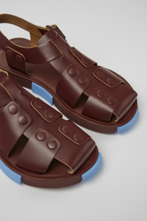 Camper Design Zestaw Bordowych Wydanych Sandałów Dla Mężczyzn